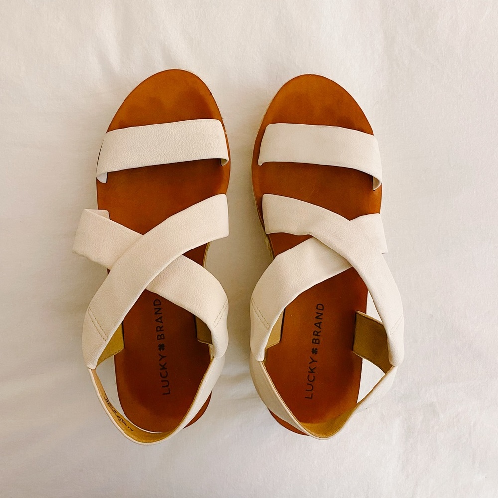 Lucky Brand White Sandals